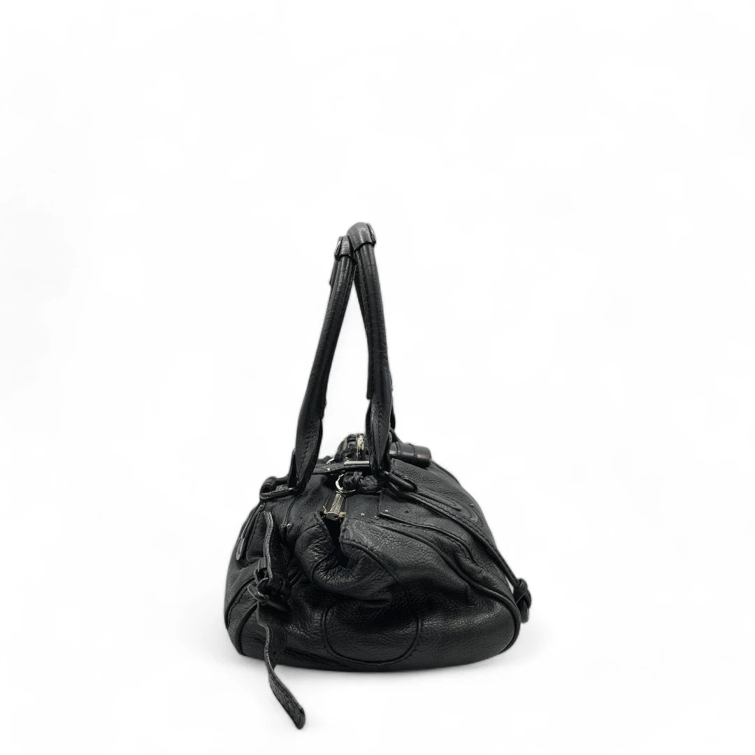 Chloé handbag Paddington black hardware made of black leather