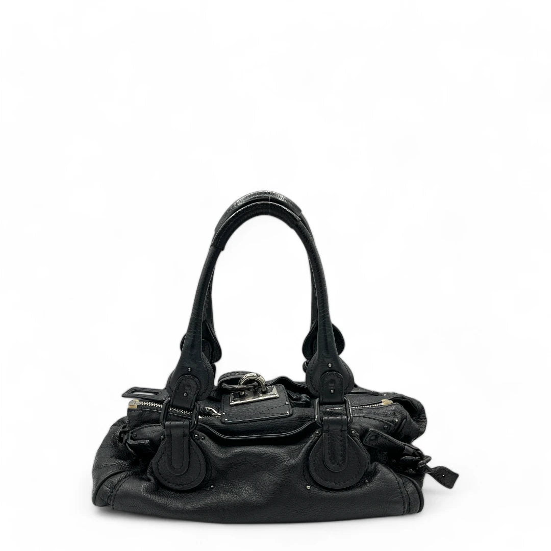 Chloé handbag Paddington black hardware made of black leather