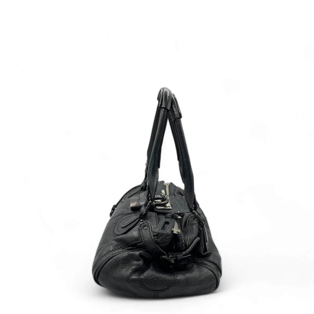 Chloé handbag Paddington black hardware made of black leather