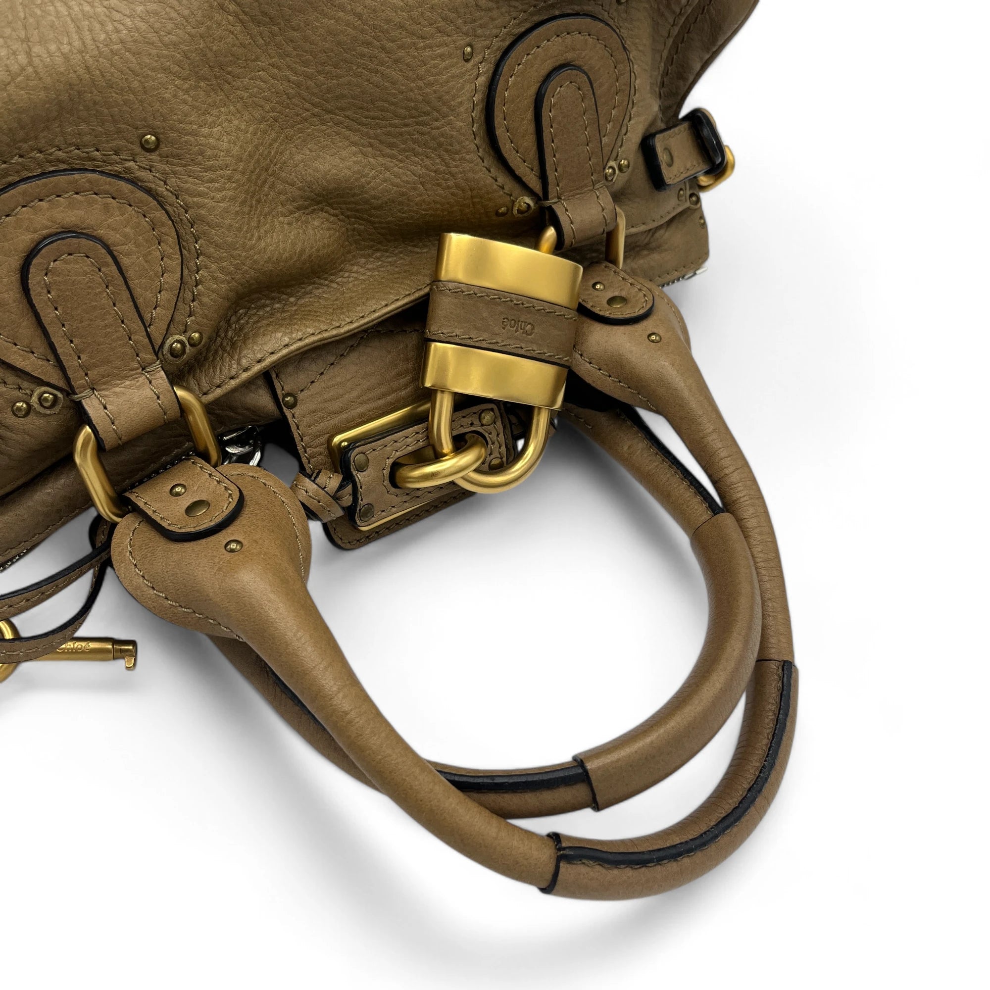 Chloé Paddington handbag in brown leather