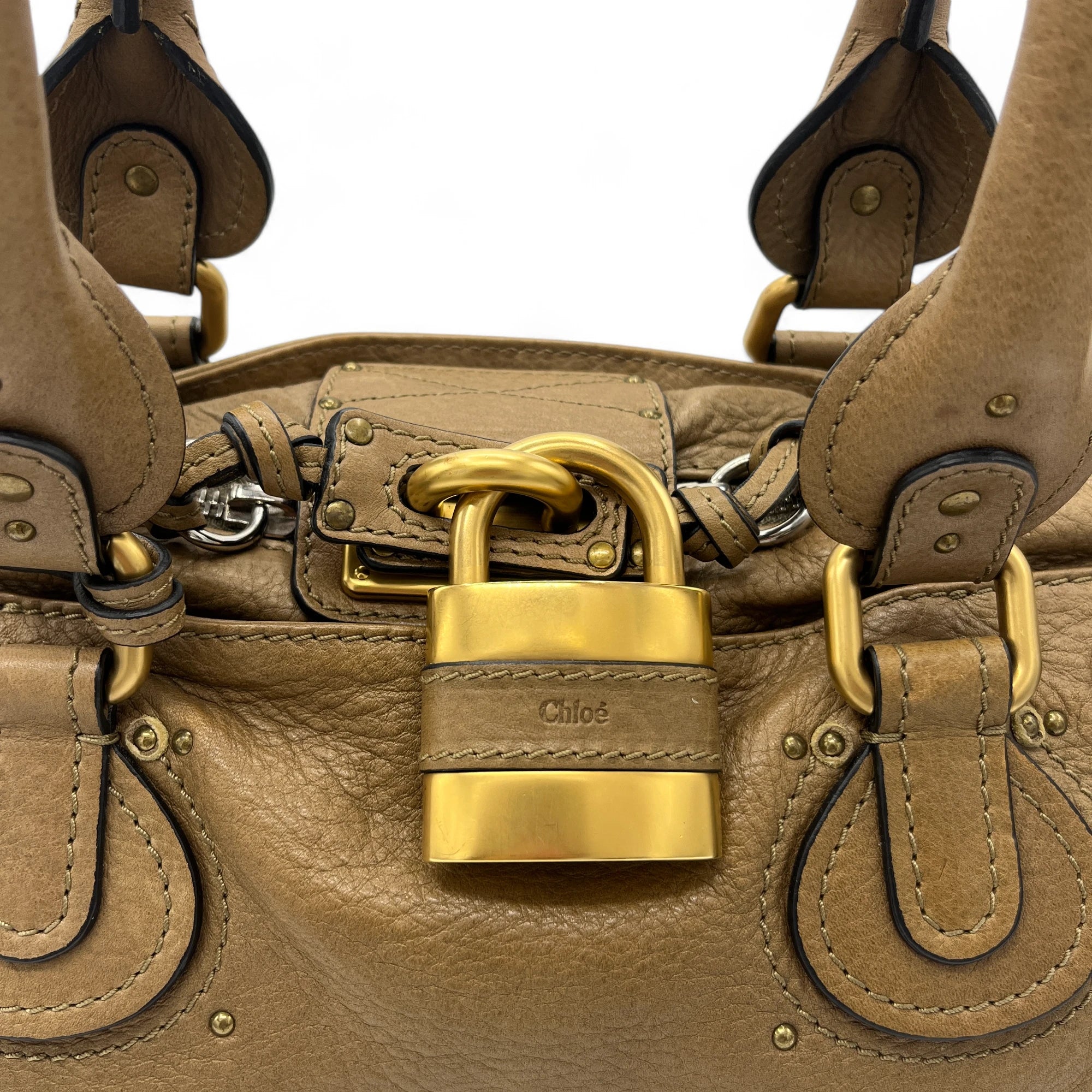 Chloé Paddington handbag in brown leather