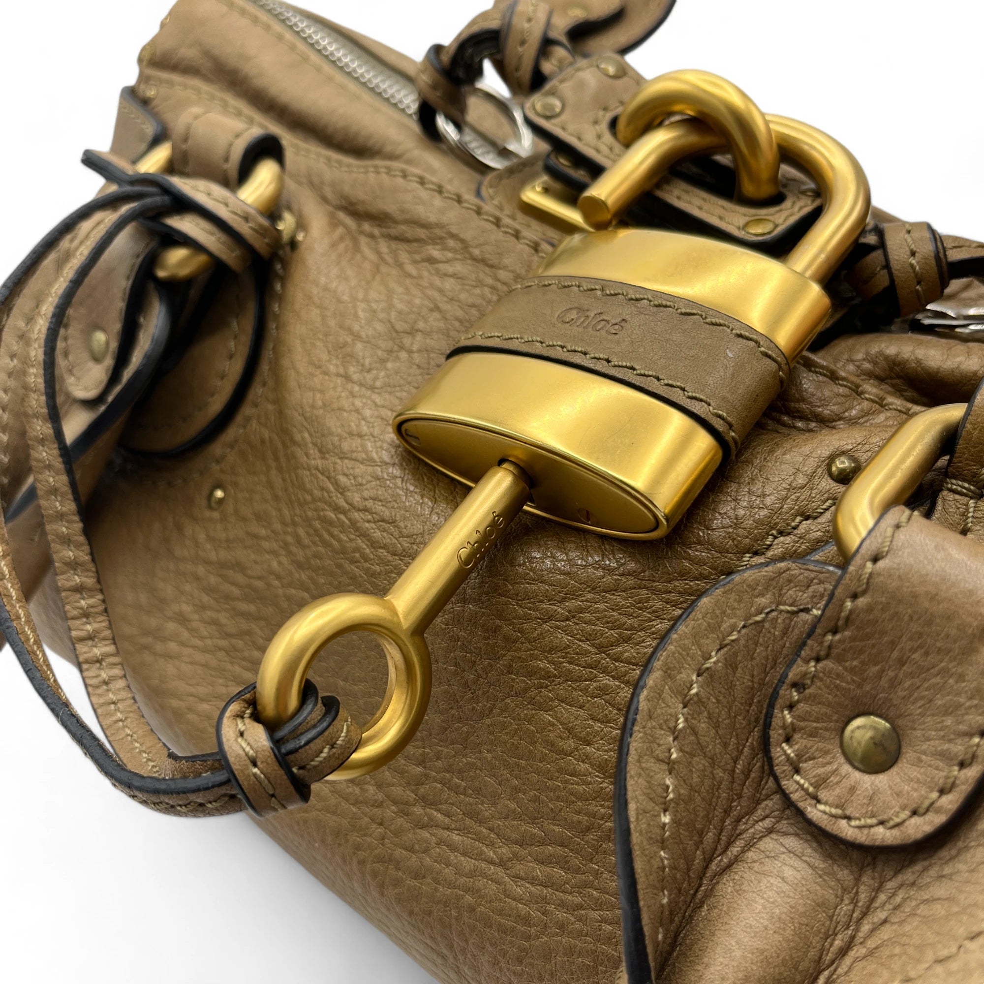 Chloé Handtasche Paddington aus Leder braun