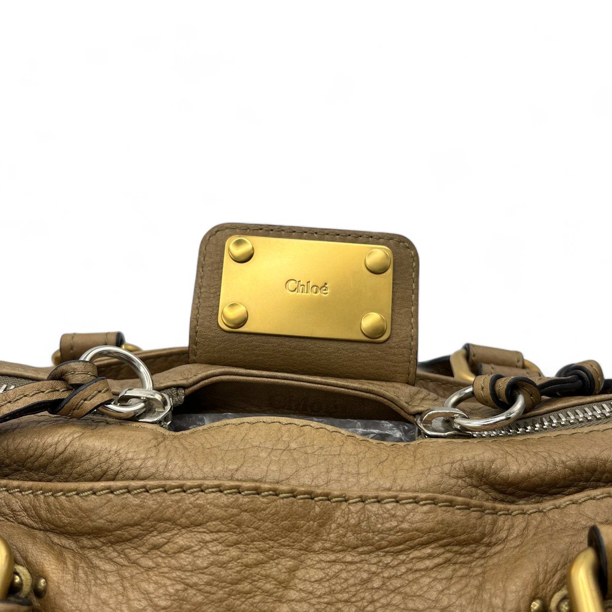 Chloé Paddington handbag in brown leather