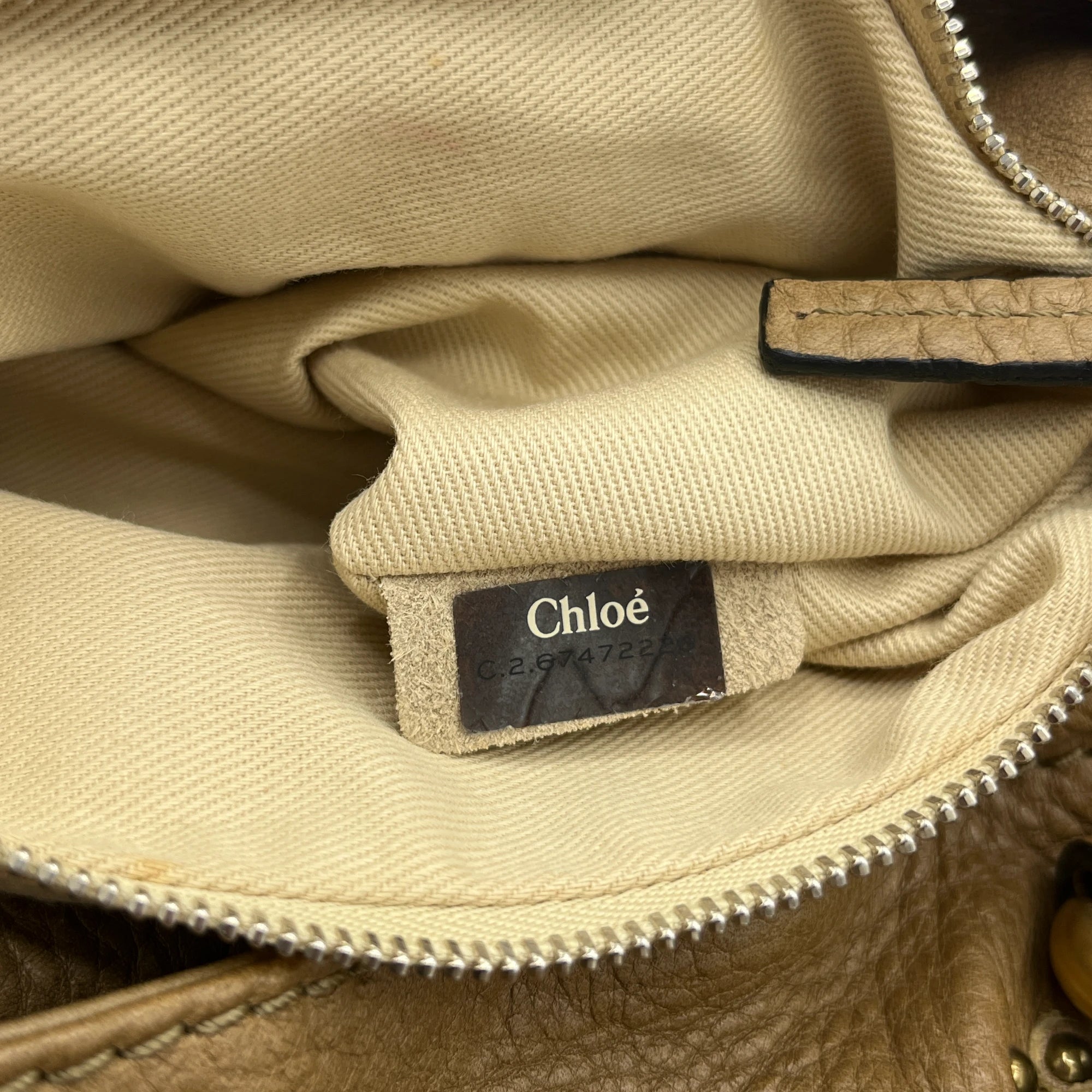 Chloé Paddington handbag in brown leather