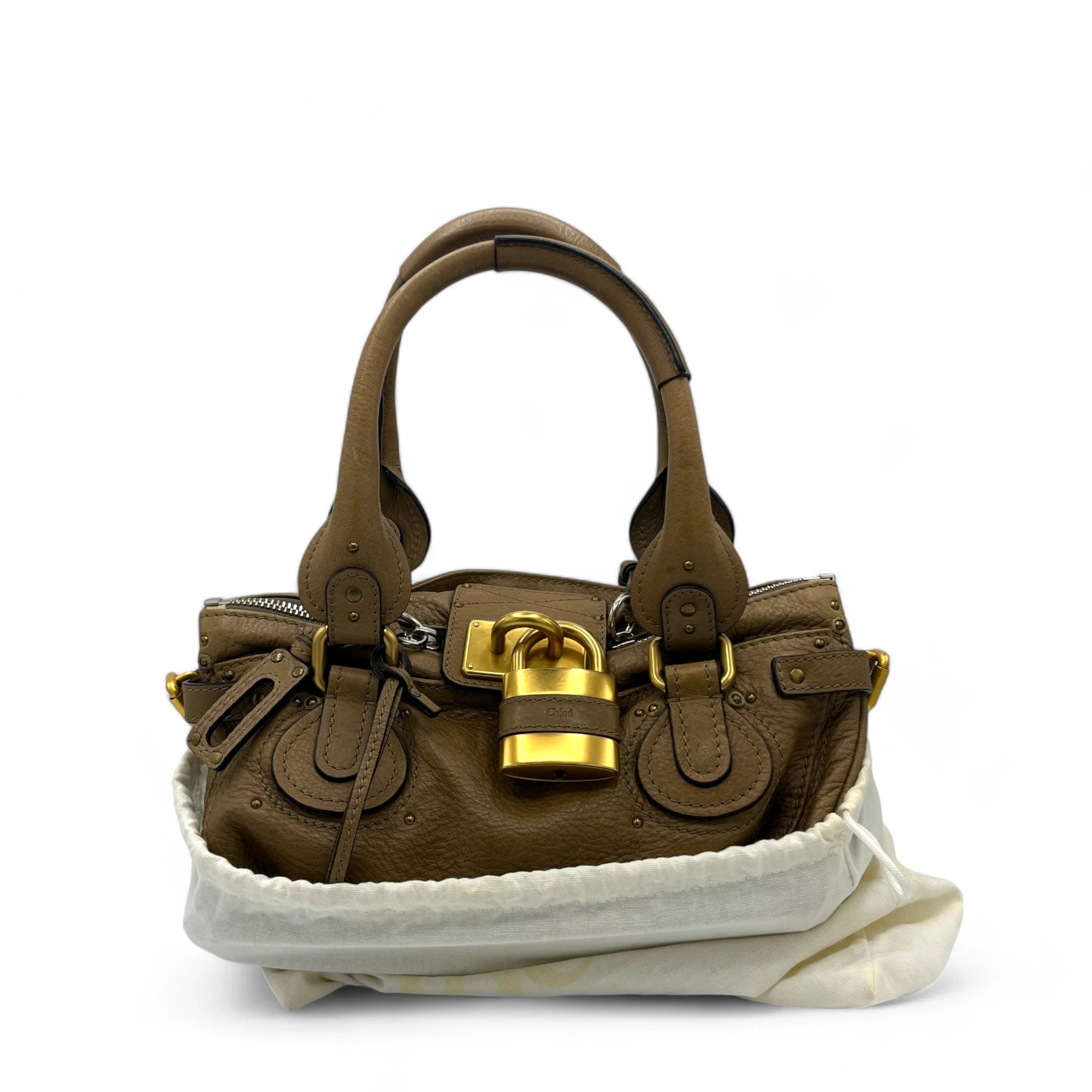 Chloé Paddington handbag in brown leather