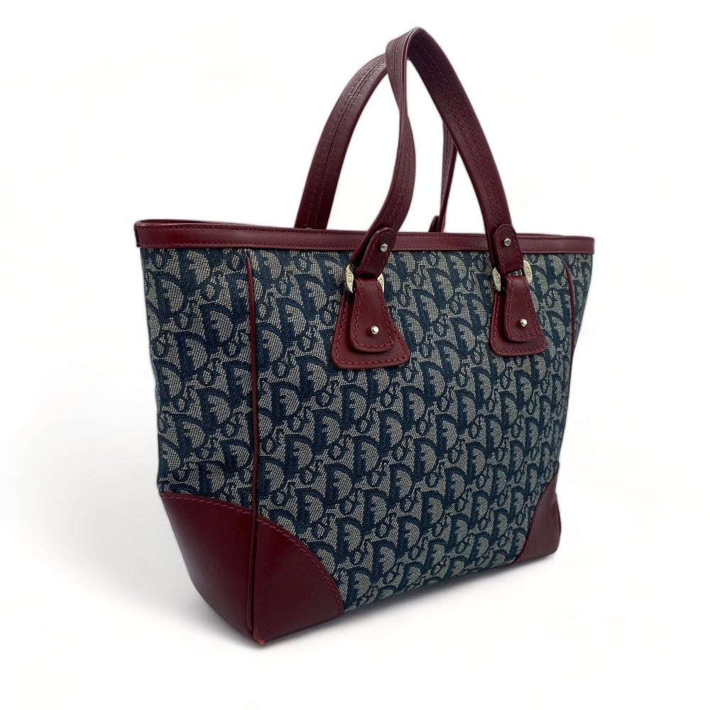 Dior handbag / Trotter blue with red leather details