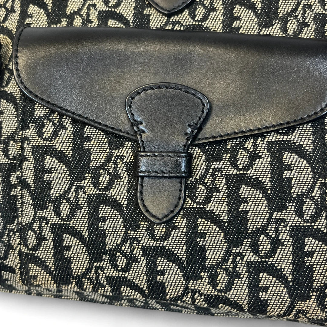 Dior Handtasche / Shopper mit schwarzen Lederdetails monogram schwarz