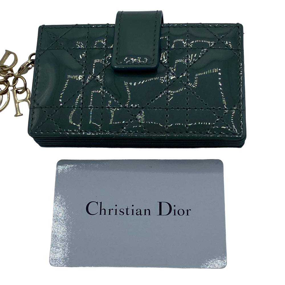 Dior Lady Dior purse in khaki patent