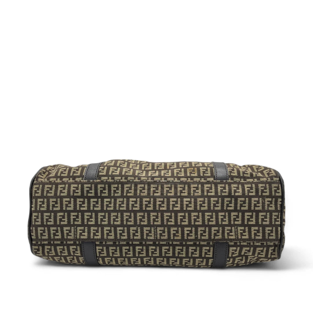 Fendi handbag 2WAY Mamma Baguette in Zucca pattern brown 