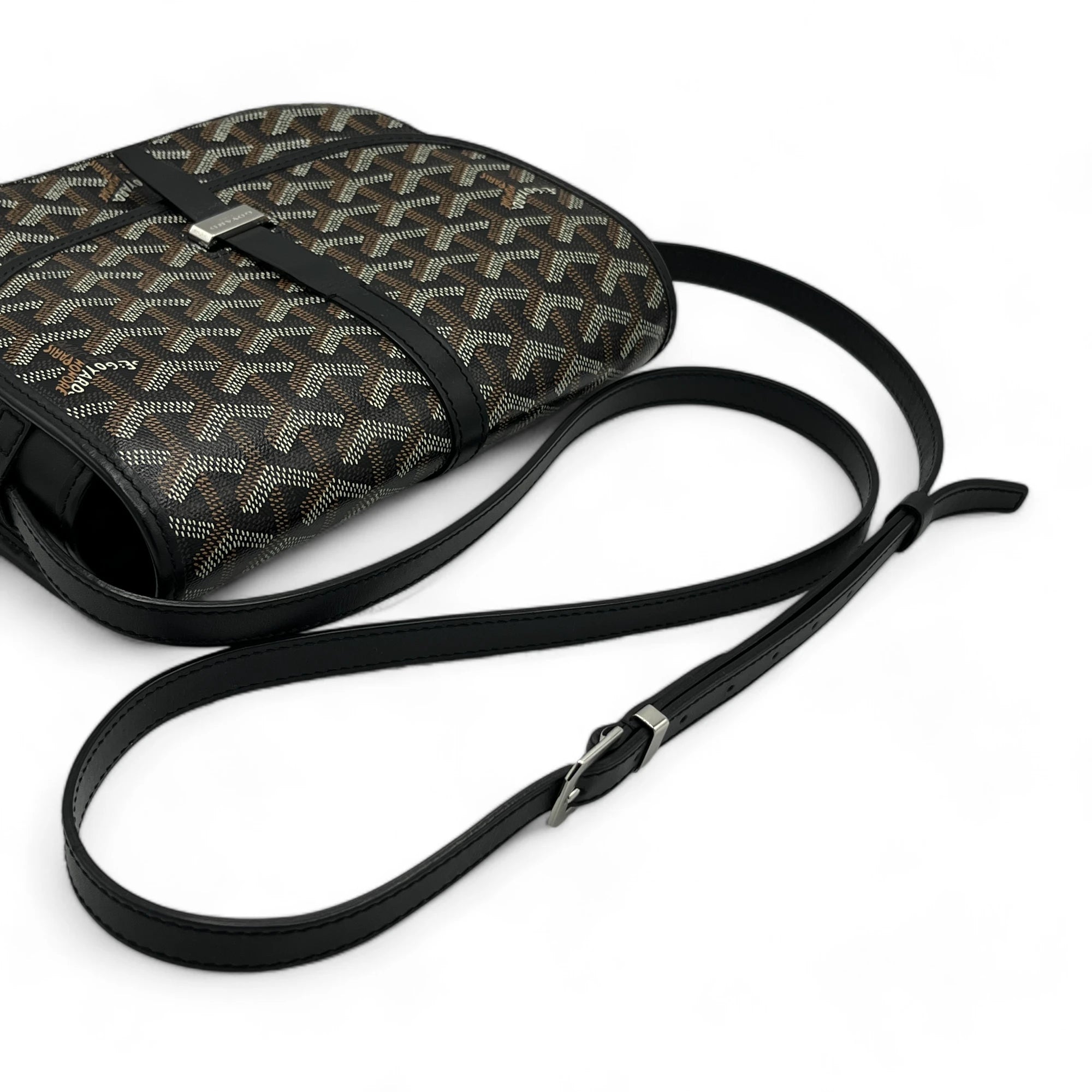 Goyard Umhängetasche Belvedere PM Messenger monogram schwarz