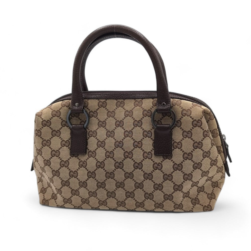 Gucci handbag Abbey monogram gray black