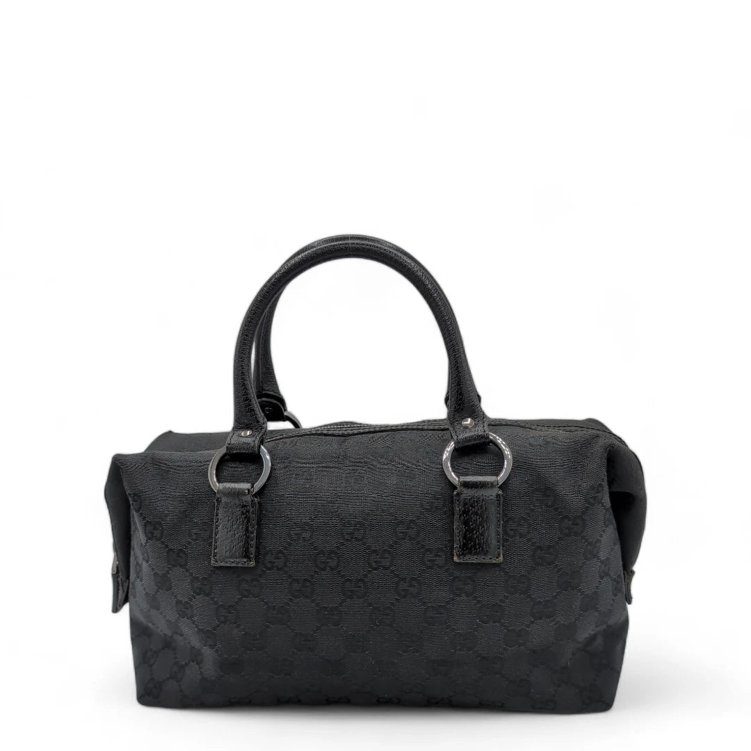 Gucci handbag Abbey monogram gray black