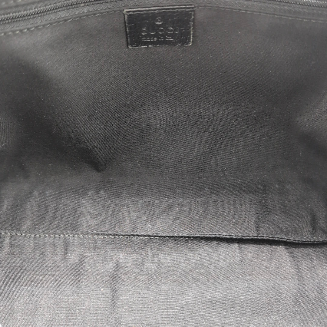 Gucci handbag Abbey monogram gray black