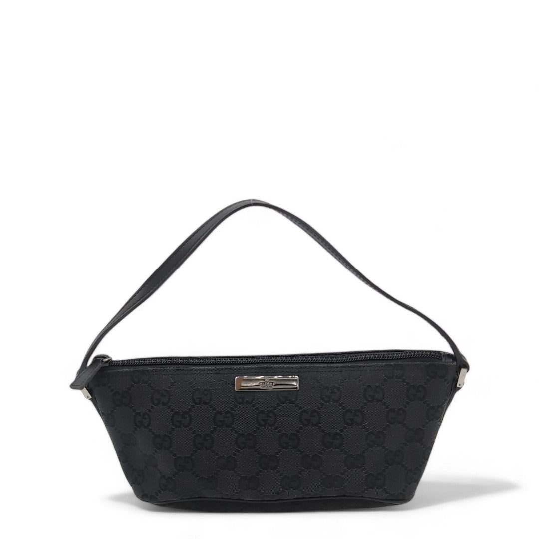 Gucci handbag Baguette monogram Black
