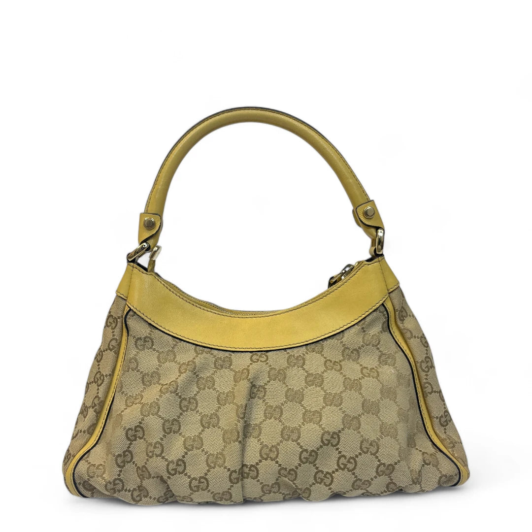 Gucci Handtasche D-Ring mit beigen Leder monogram beige