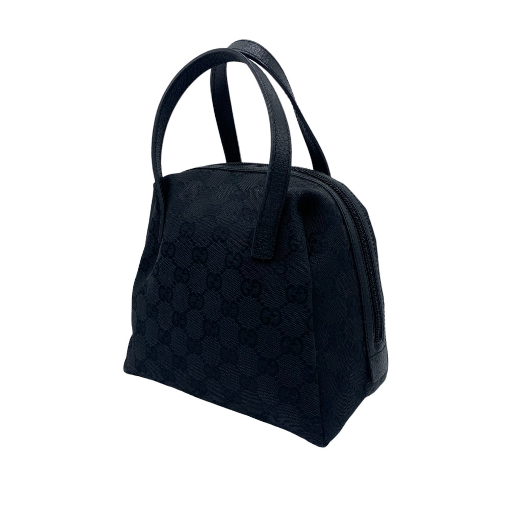 Gucci Handtasche Hobo monogram schwarz mit schwarzem Leder
