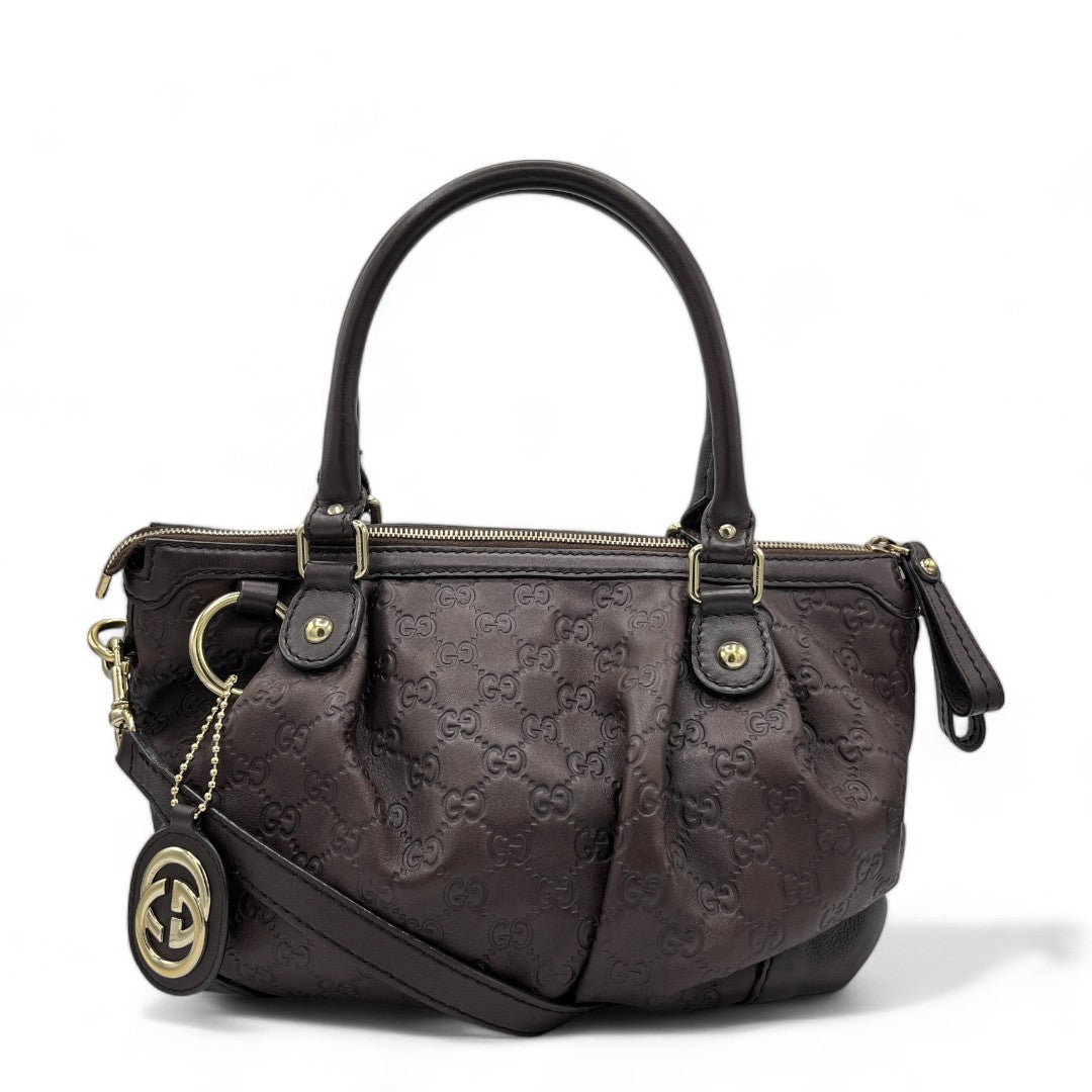 Gucci handbag / shopper in monogram pink &amp; beige
