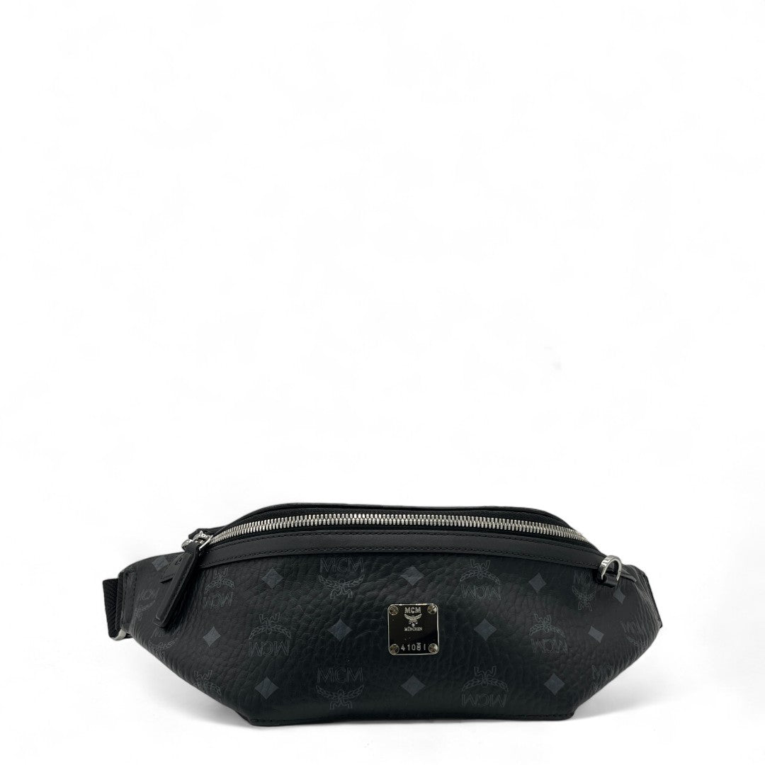 MCM bum bag / belt bag Fursten small Visetos black