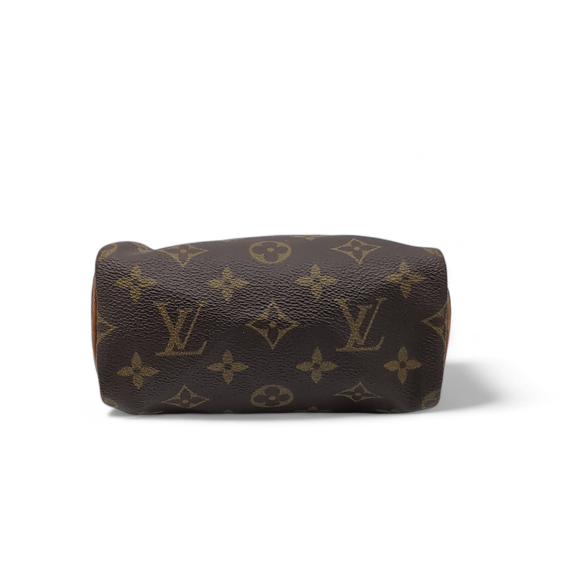 Louis Vuitton Handtasche Nano Speedy monogram braun