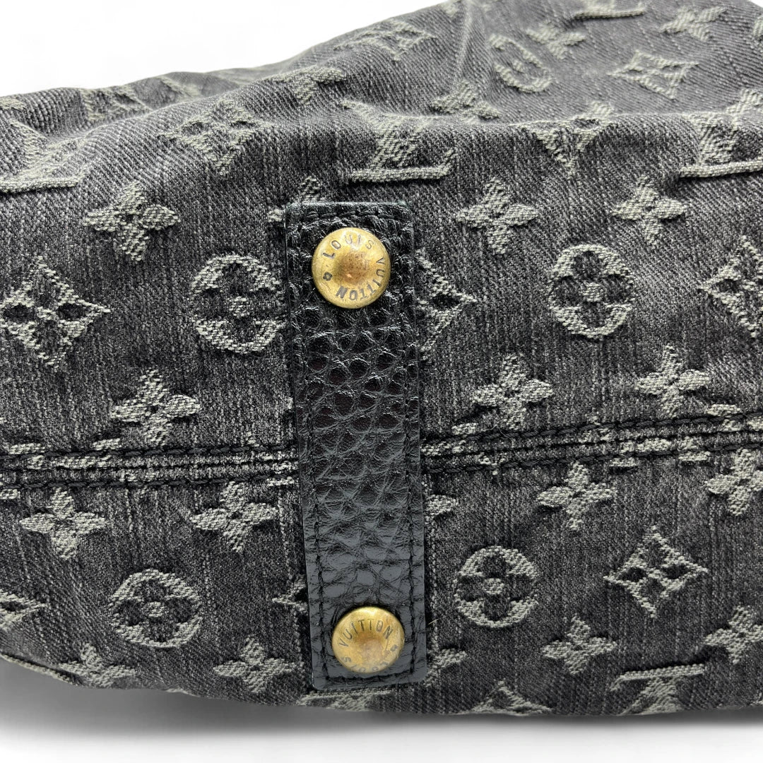 Louis Vuitton Handtasche Neo Cabby Denim mit Umhängegurt monogram schwarz