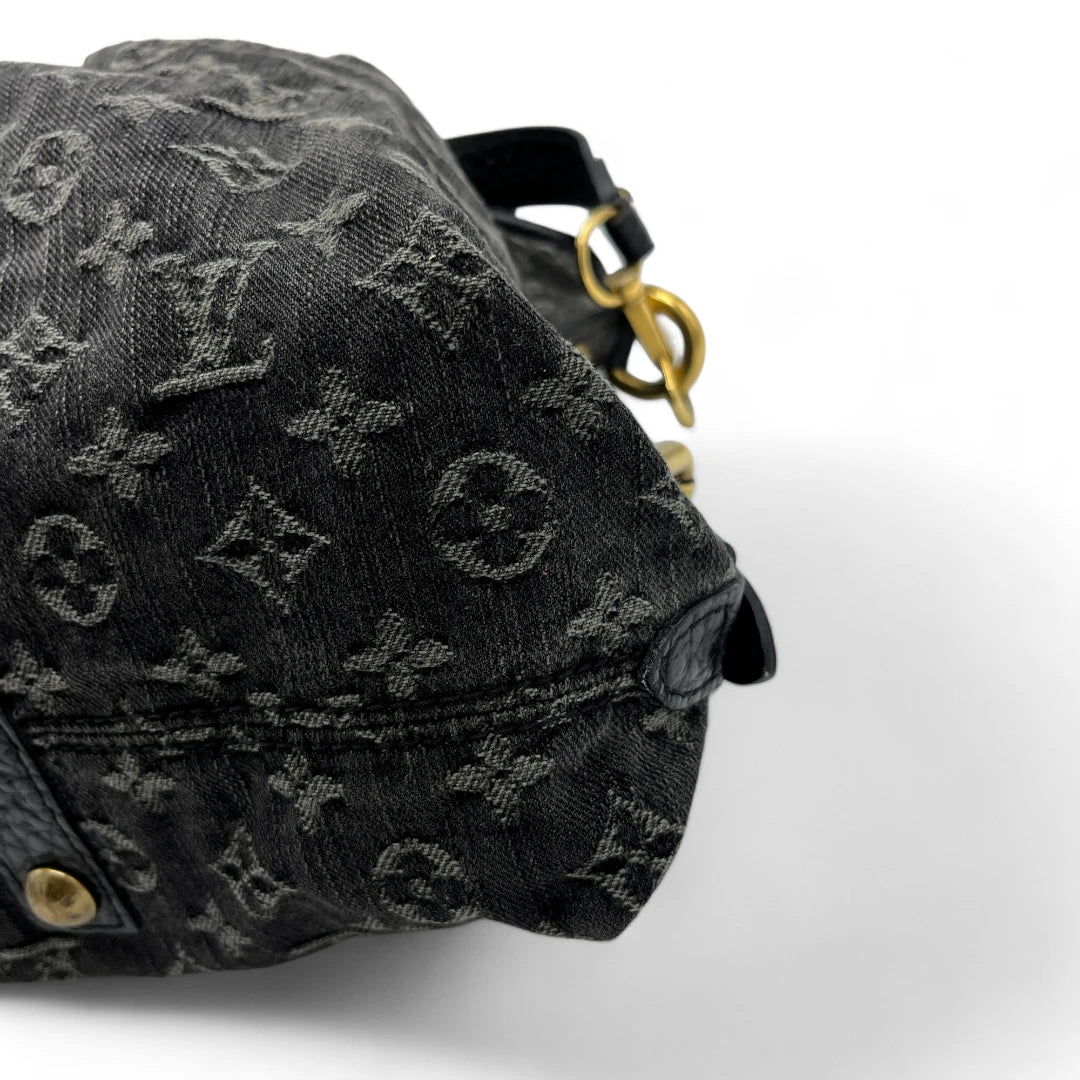 Louis Vuitton Handtasche Neo Cabby Denim mit Umhängegurt monogram schwarz