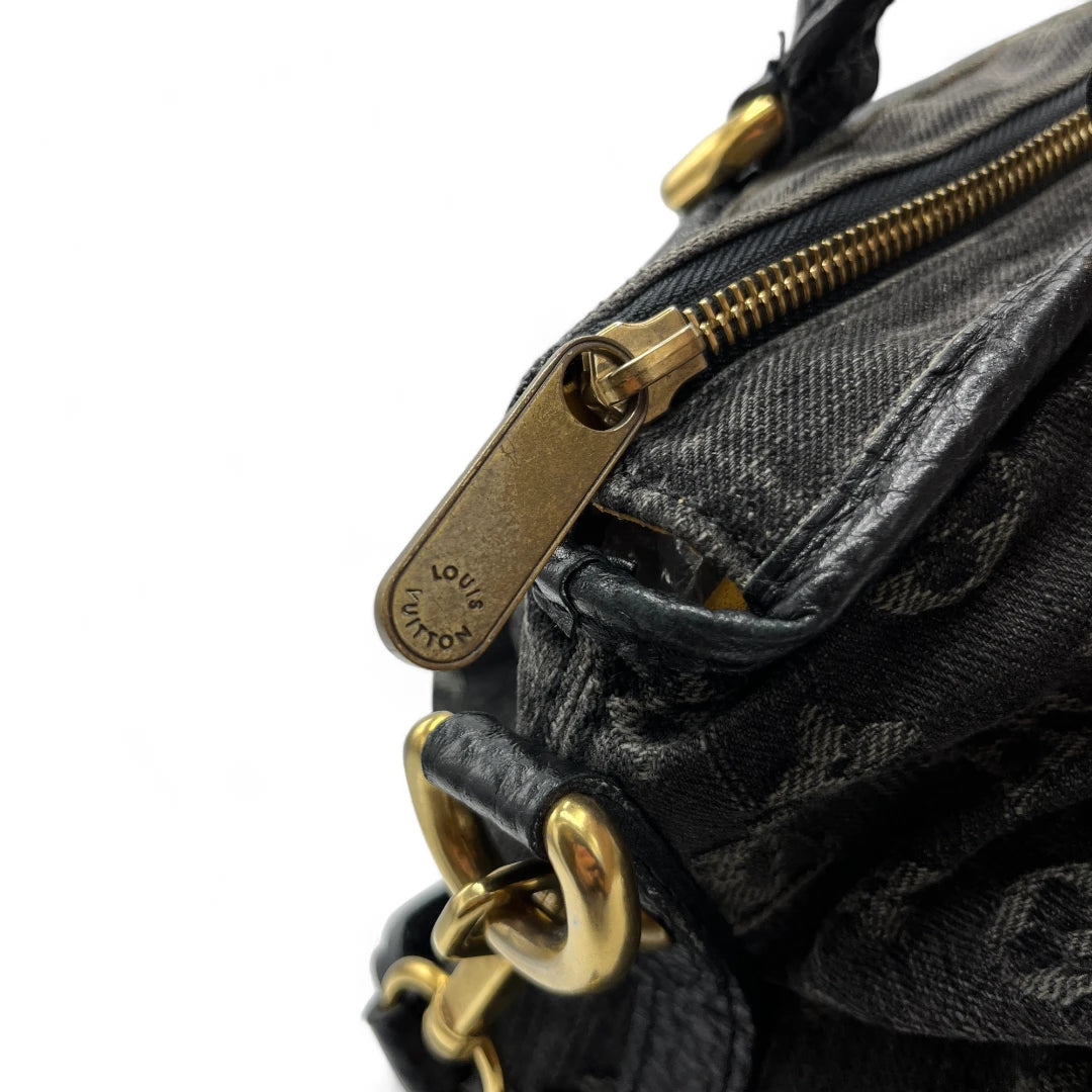 Louis Vuitton Handtasche Neo Cabby Denim mit Umhängegurt monogram schwarz