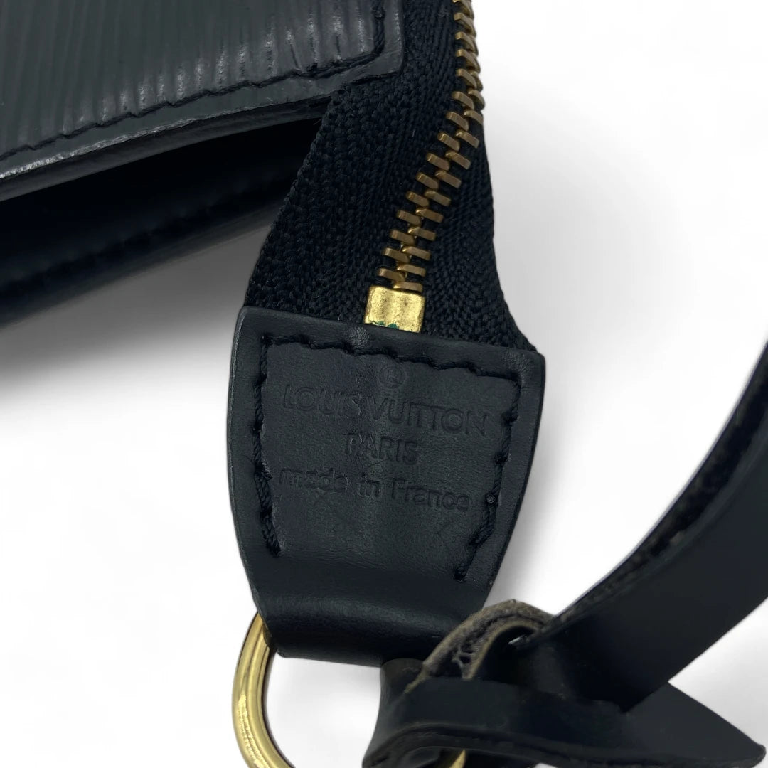 Louis Vuitton Pochette Accessories Epi Noir black