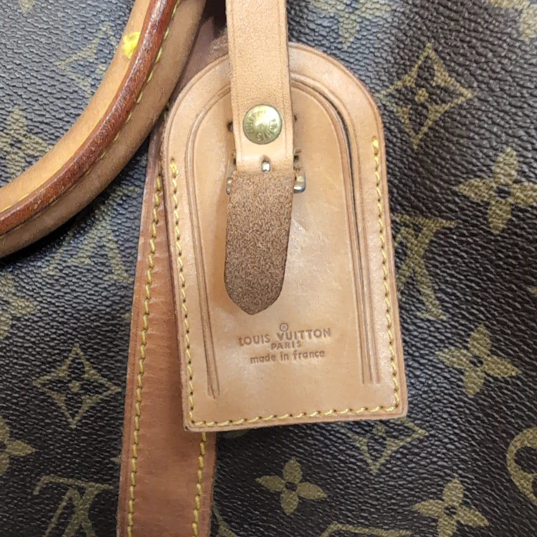 Louis Vuitton Keepall / travel bag 60 with shoulder strap monogram brown