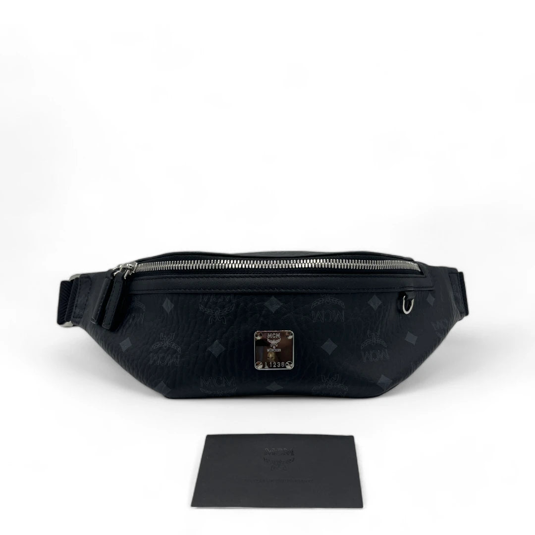 MCM bum bag / belt bag Fursten small visetos black