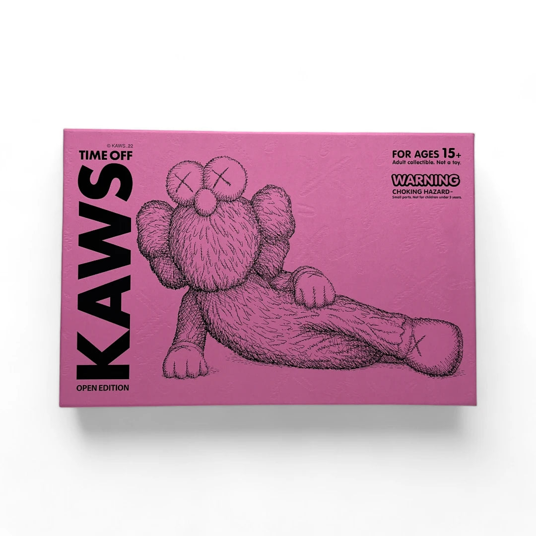 Medicom Kaws Puppe "Time Off" pink