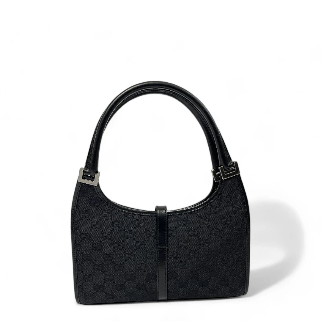 Gucci Handtasche Jackie mini mit schwarzem Leder monogram schwarz