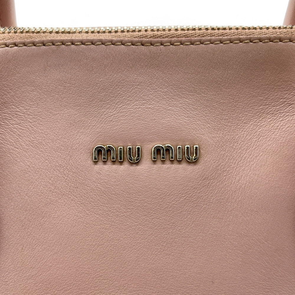 Miu Miu handbag Vitello Lux in leather small blue