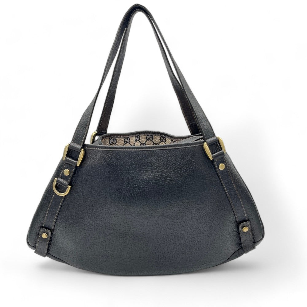Gucci Handtasche / Shopper Abbey aus Leder schwarz