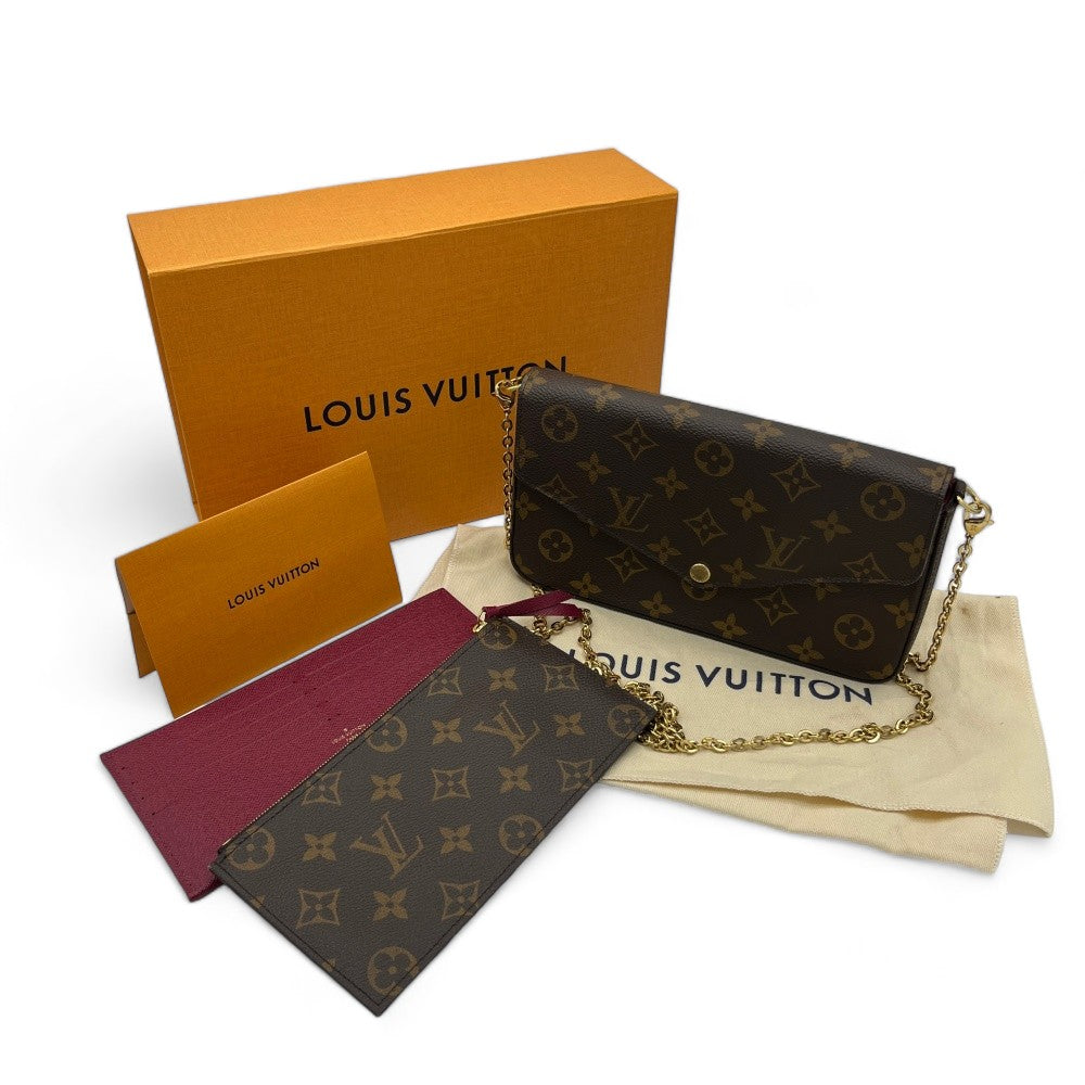 Louis Vuitton Umhängetasche / Pochette Felicie  monogram braun