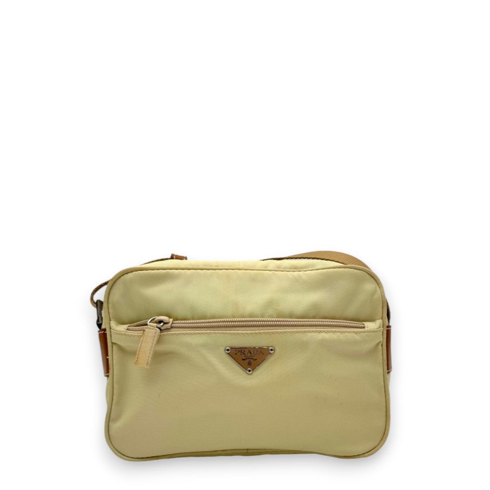 Prada shoulder bag rectangular small cream