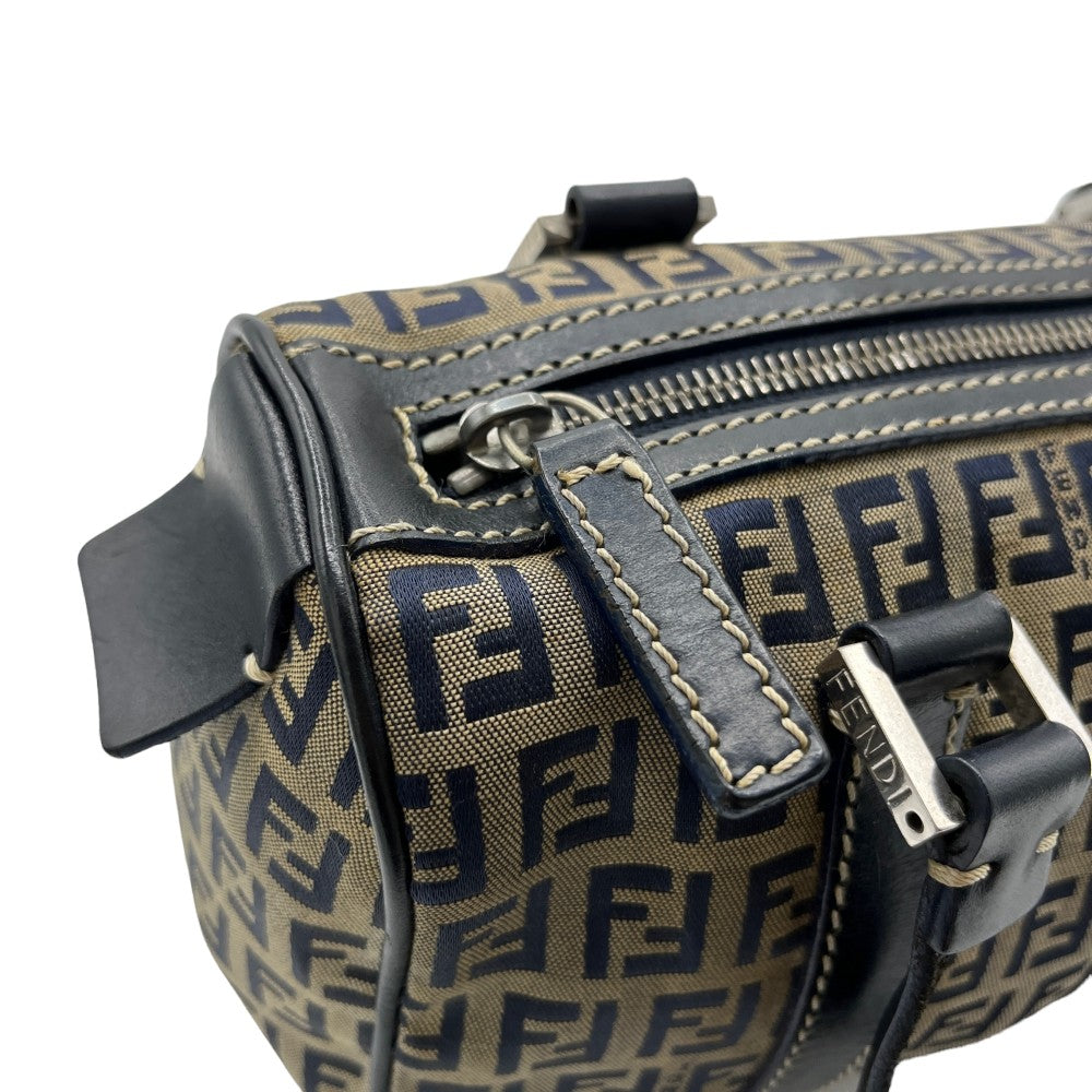 Fendi handbag Zucca pattern blue &amp; beige monogram